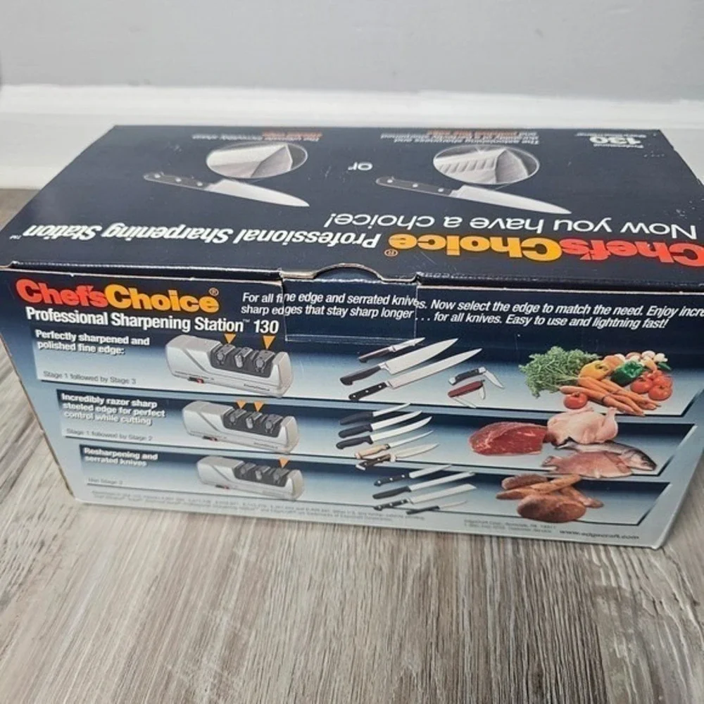 Chef'sChoice 130 Professional Diamond Hone Electric Knife Sharpener Open Box
